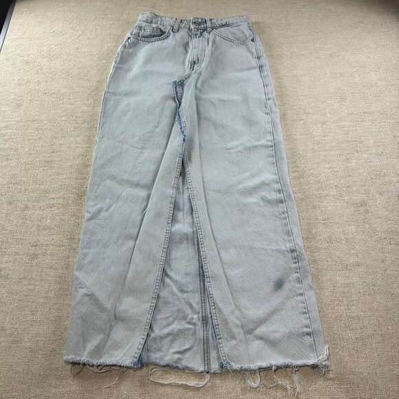 ZARA WOMENS SMALL Long DENIM MAXI SKIRT - Picture 2 of 10